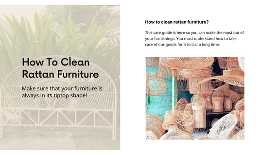 How To Clean Rattan Furniture