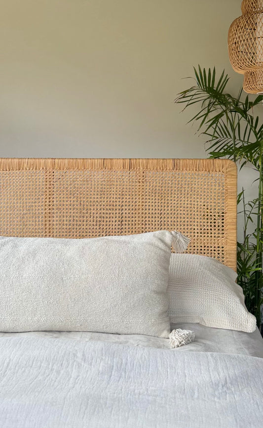 Full Size Rattan Headboard