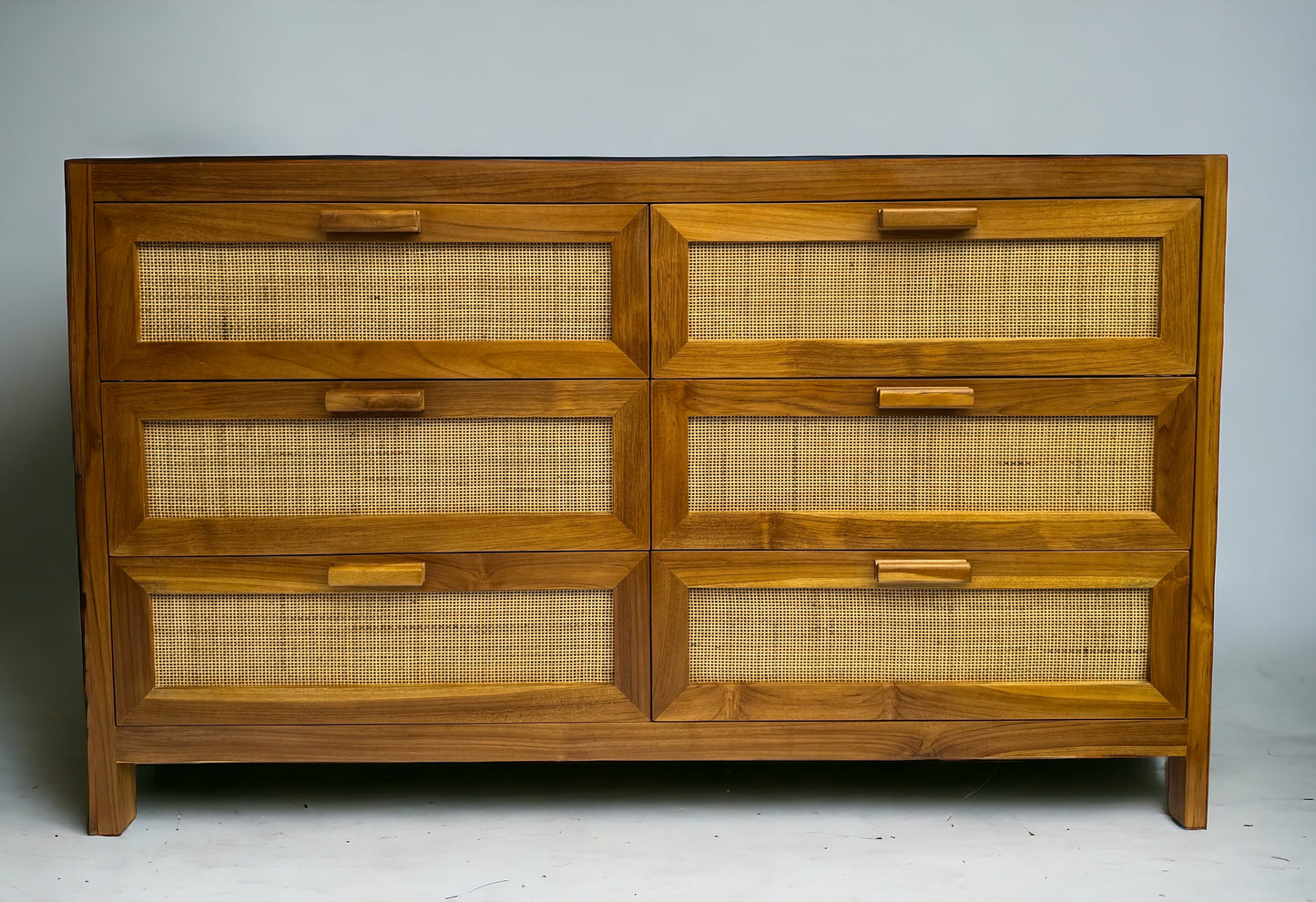 Sunkai Square Weave 6 Door Dresser