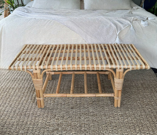 Rattan Bed Bench